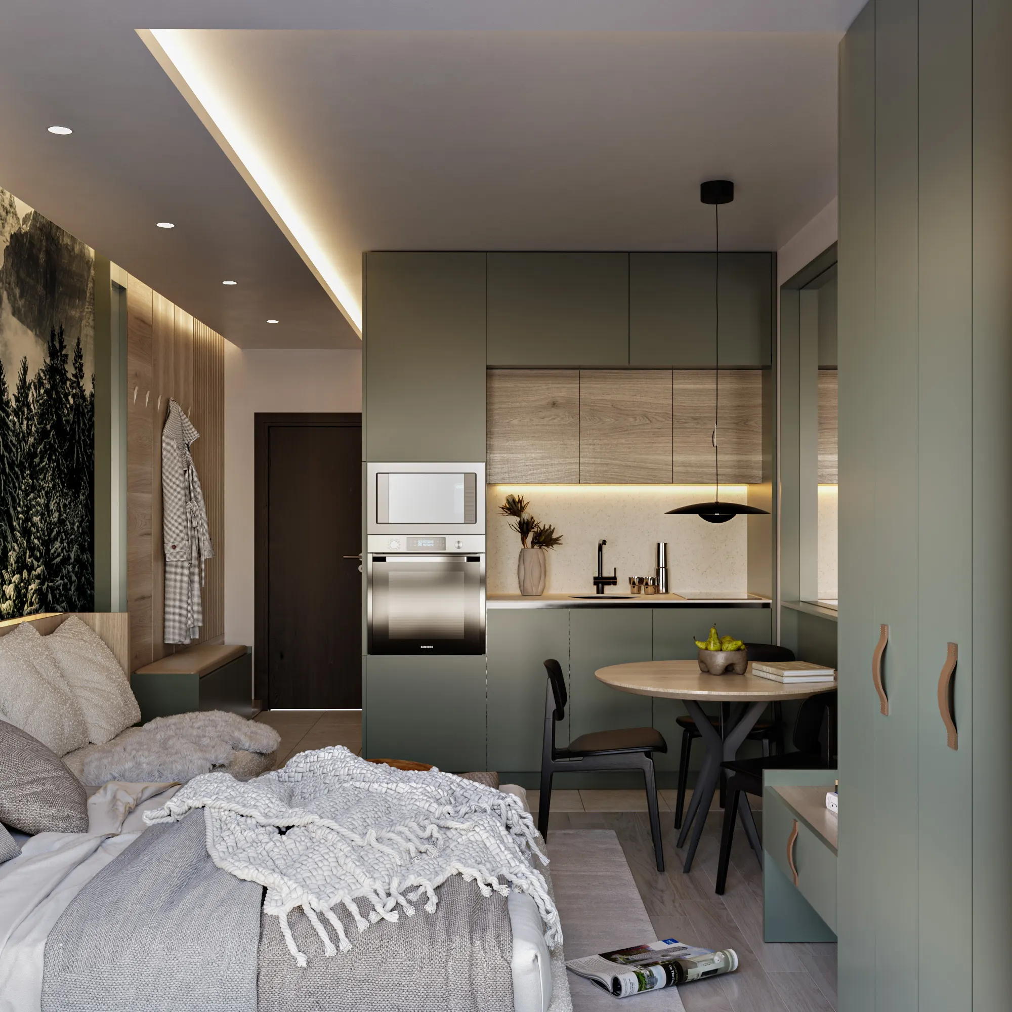 Projekat enterijera, Apartman na Kopaoniku