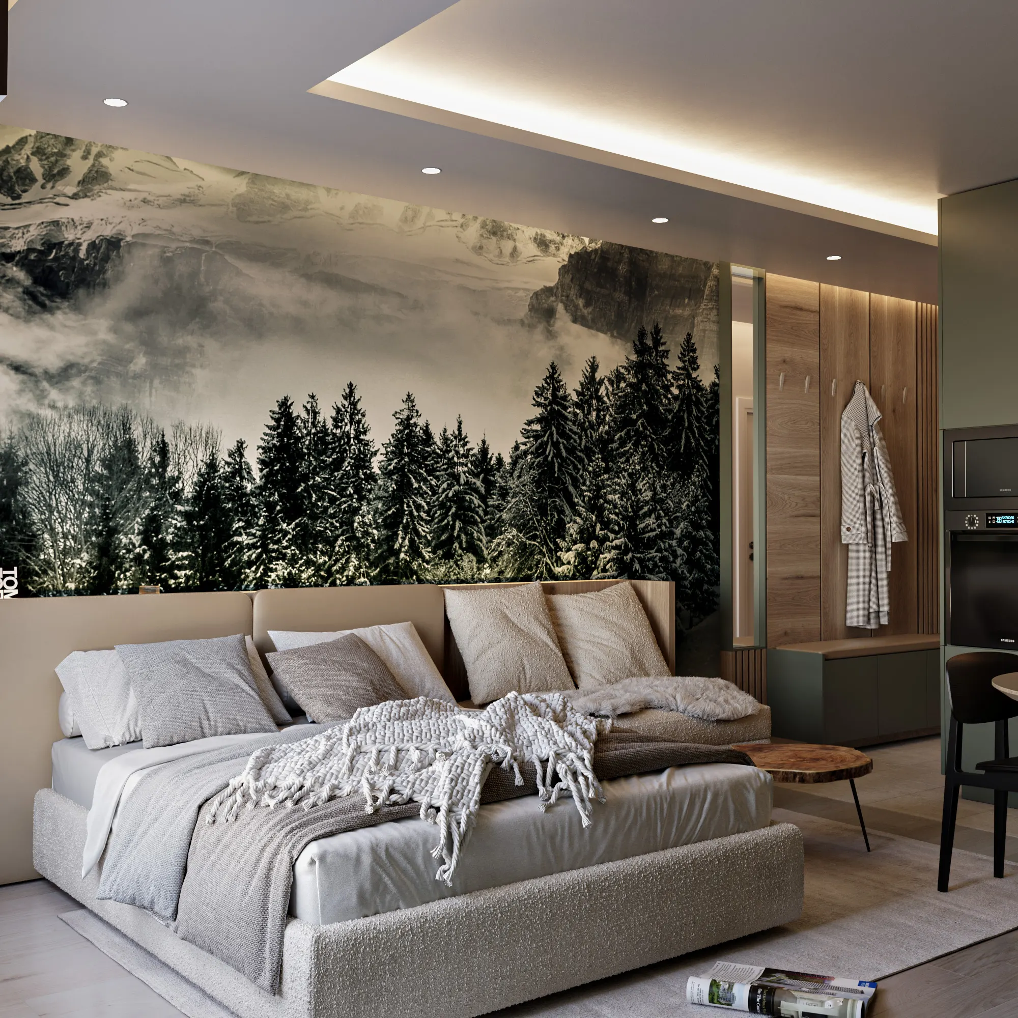 Projekat enterijera, Apartman na Kopaoniku