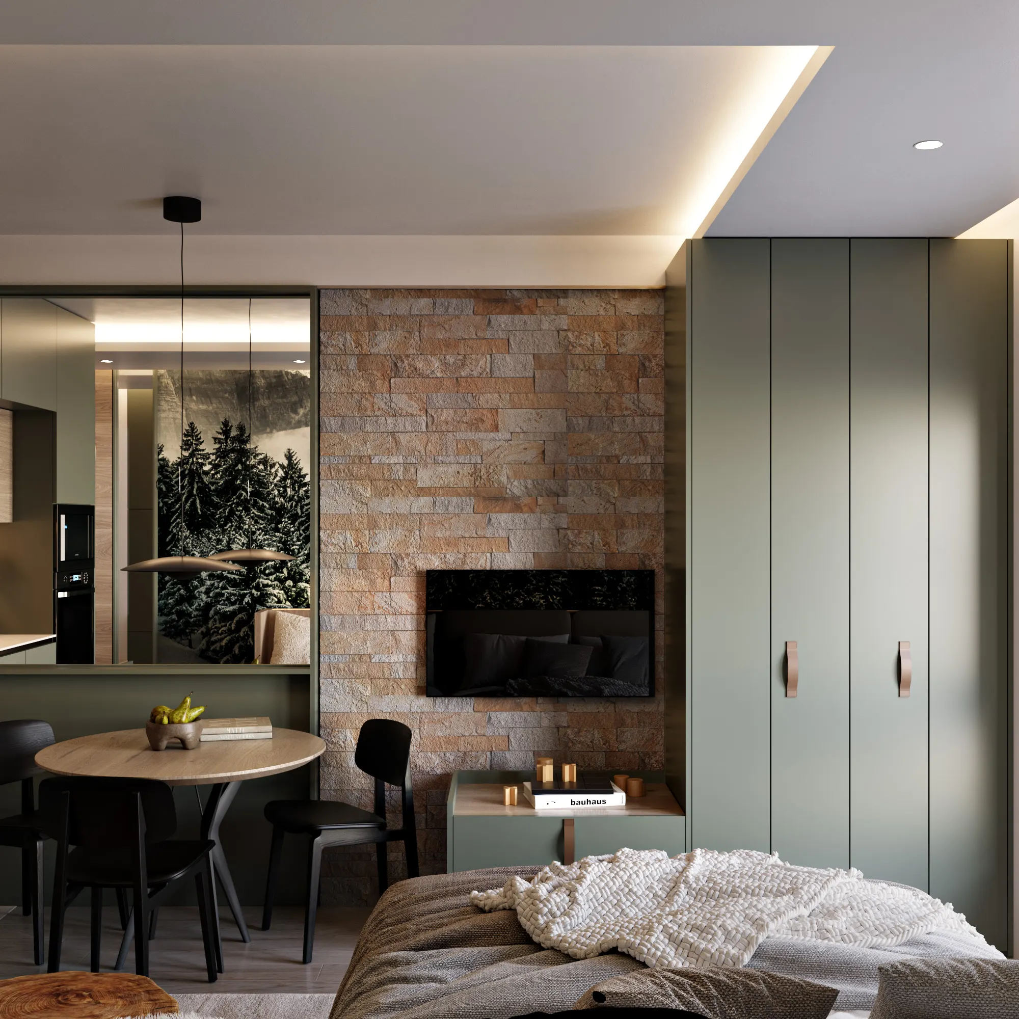 Projekat enterijera, Apartman na Kopaoniku